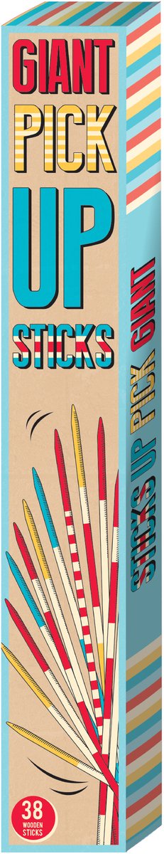 Retr-Oh Grote Mikado spel / Groot XXL buitenspel - 38 stokken - 50cm lang