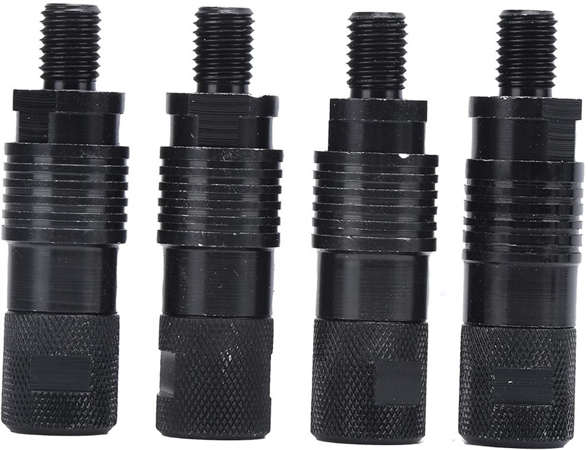 VGEBY Vissersalarm Set - 4 Stuks Aluminium Rod Holder en Bank Sticks