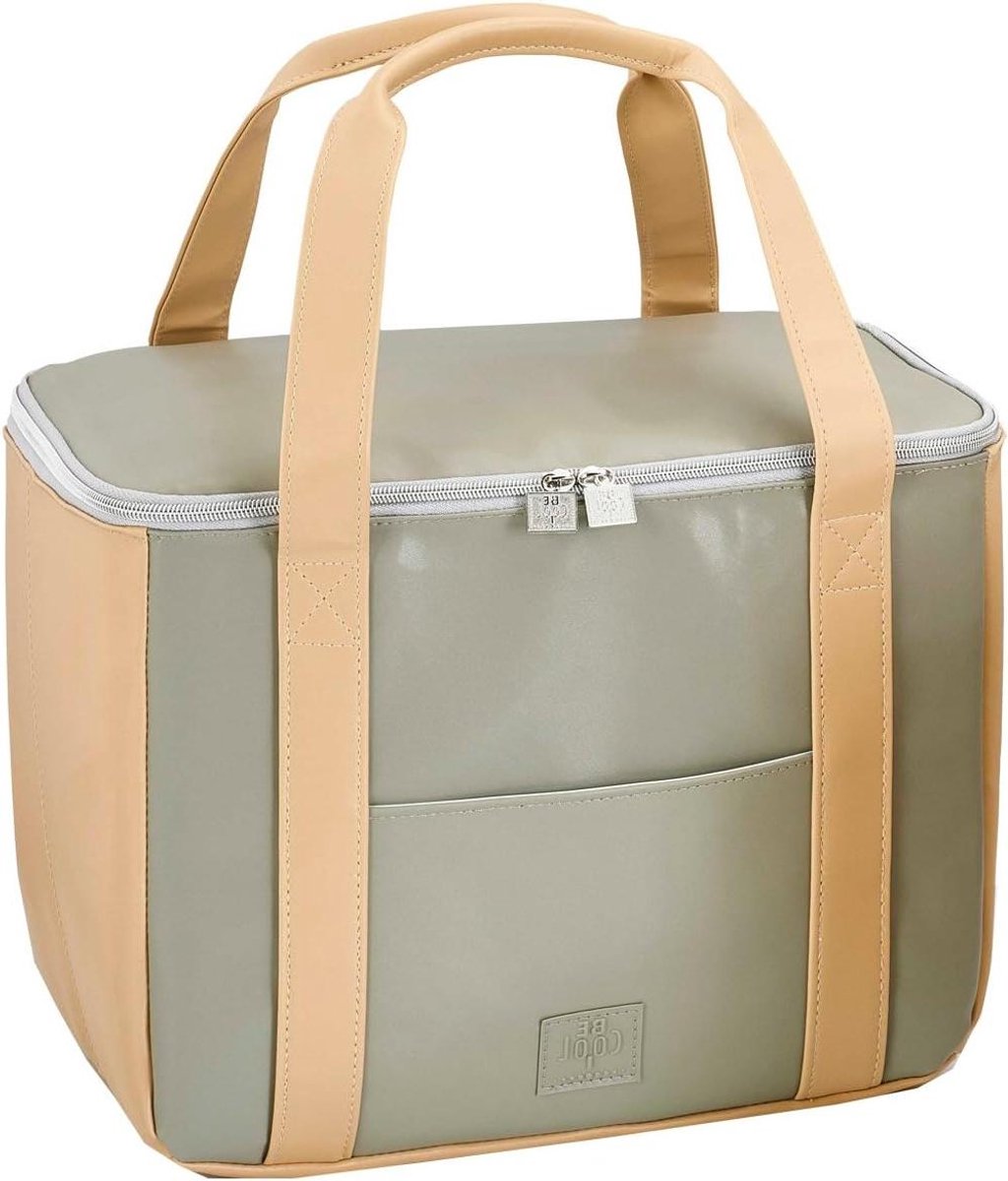 Grote Koeltas - Boodschappentas - Boodschappen - Waterafstotend - 17.5 Liter - Beige Bruin