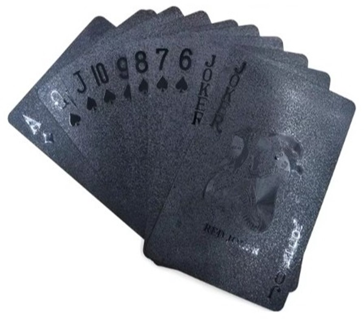 Go Go Gadget - Speelkaarten - Pokerkaarten - Waterproof - Reisspel - 1 set - Zwart