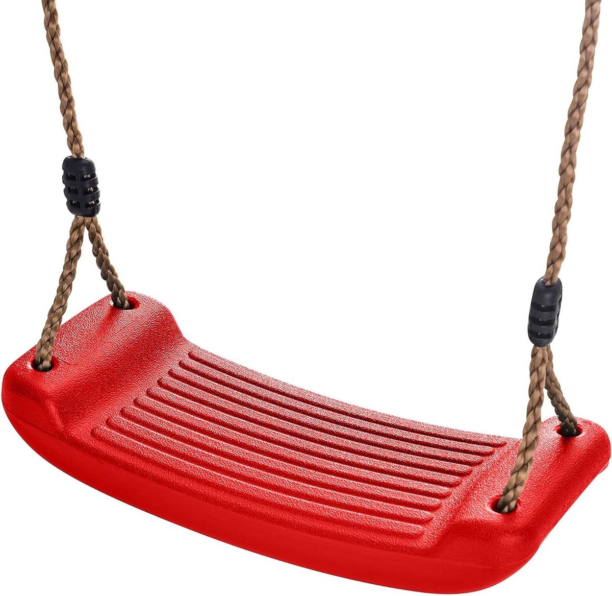 Schommelzitje met touwen - Speelzitje - Buiten spelen - Verstelbare touwlengte - 44cm breed - Rood