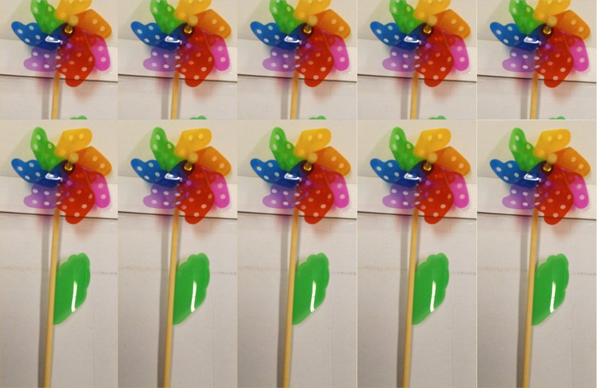 Vdtoys ® Set van 10 Grote windmolens diameter 45 cm.
