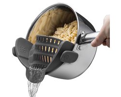 CENPEK Siliconen Zeef voor Pannen, Potten en Kommen - Afwasmachinebestendig, Perfect voor Pasta en Groenten