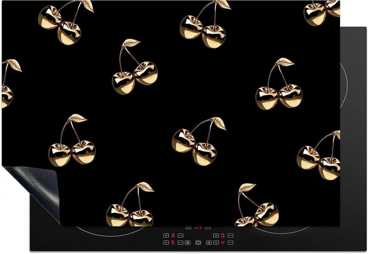 Inductie Beschermer - Kookplaat Afdekplaat - Extra Werkruimte - Antislip Mat - 77x51 cm - Kersen Goud