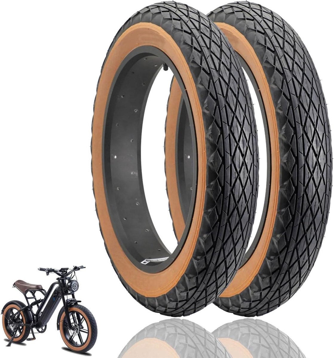 Dikke Fietsbanden - Fatbanden - All-terrain Rijden - Anti-lek Technologie - 20 x 4.0 Inch