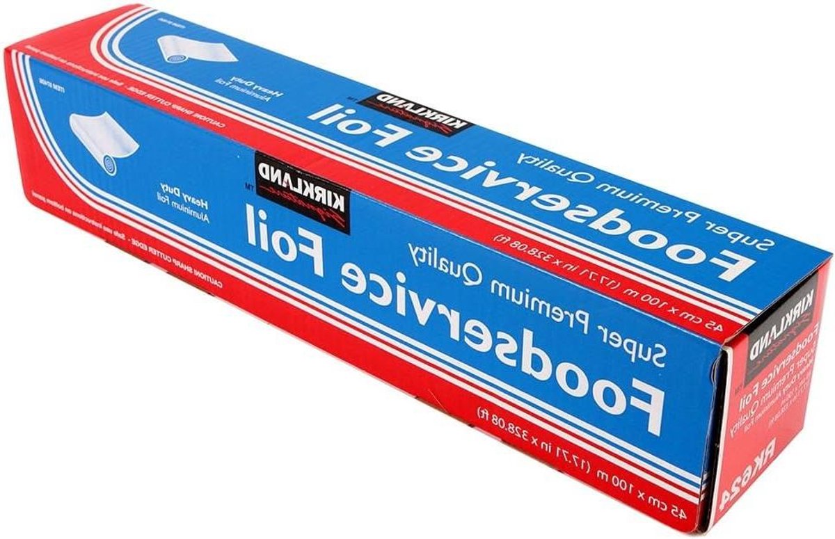 Aluminiumfolie - Keukenfolie - Voedselbereiding - Heavy Duty Kwaliteit - 45cm x 100m