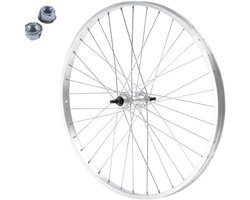 Fietswiel Voor - Voorwiel Mountainbike - Stadsfietsen - Aluminium P-24 Ecovelö - 24 x 1.75 Inch - Zilver
