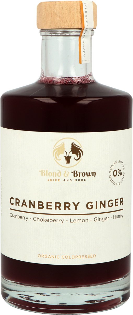 Blond & Brown - Cranberry Ginger BIO - 500 milliliter