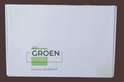 Doos met "de GROEN HOME" logo en tekst "Jouw huis, natuurlijk knus!"