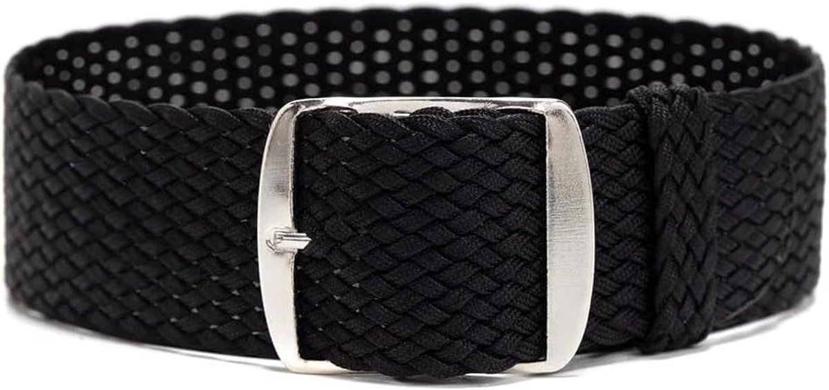 Perlon horlogeband - Nylon band - Dagelijks gebruik - One-piece verstelbaar - 18mm breed 260mm lang - 20 kleuren