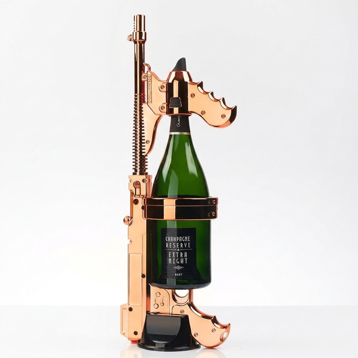 Champagne Gun - Drank Pistool - Sproeier - Drankspel - Bier Geweer - Oud & Nieuw - Rose Goud