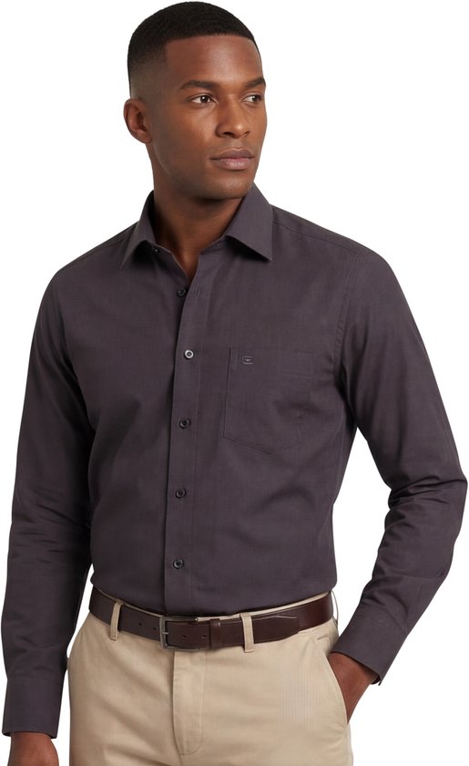 Chemise Casa Moda Uni Gris Kent Coupe Moderne - 40