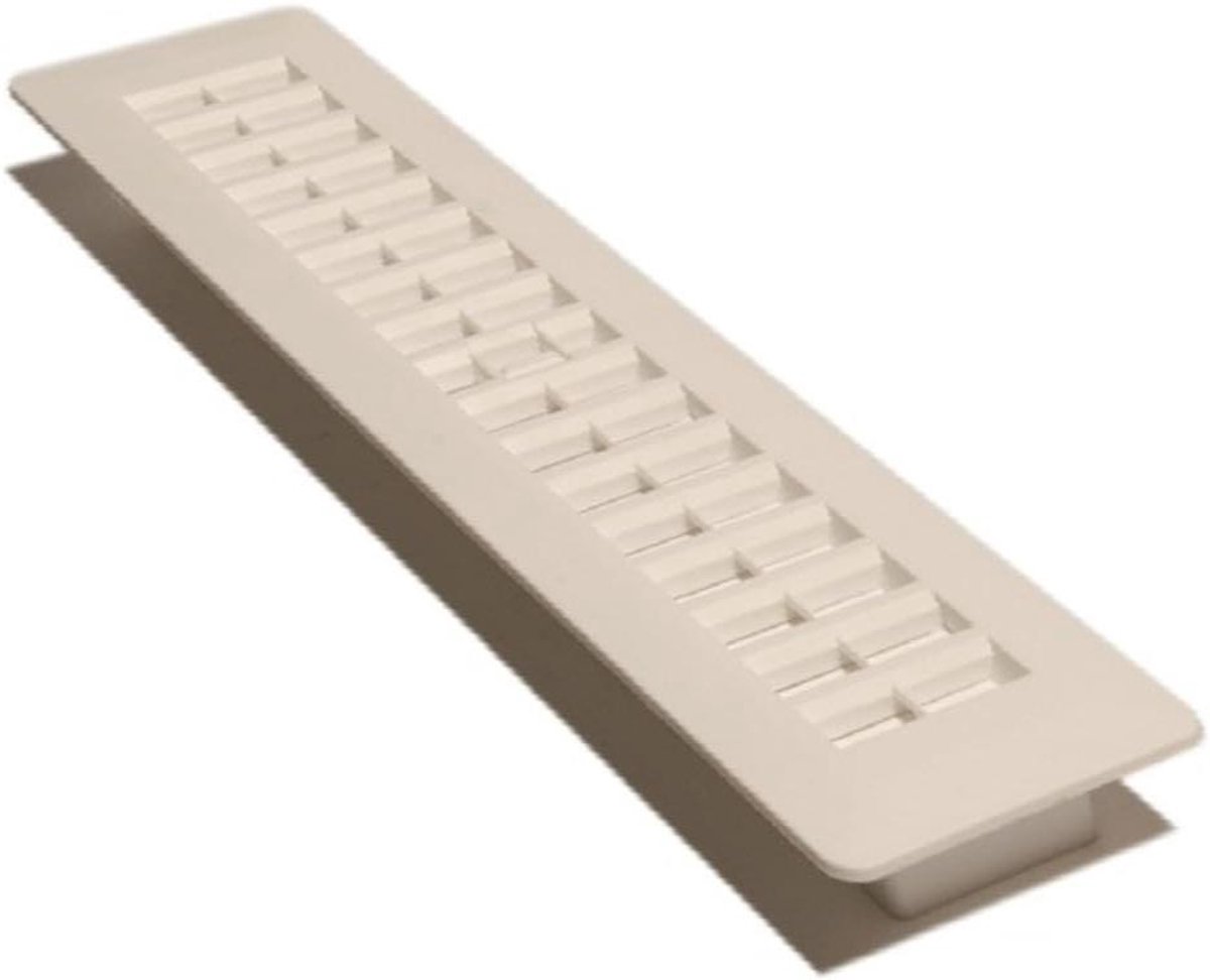 Vloerrooster - Vloerluik - Ventilatie Regel - Roestbestendig - 2-1/4x14 Inch - Wit