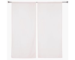 Decoratieve Gordijnstof - Raambekleding Paneel - Interieur Aankleding - Zijdezacht Mat Uiterlijk - 100x100cm - Ecru