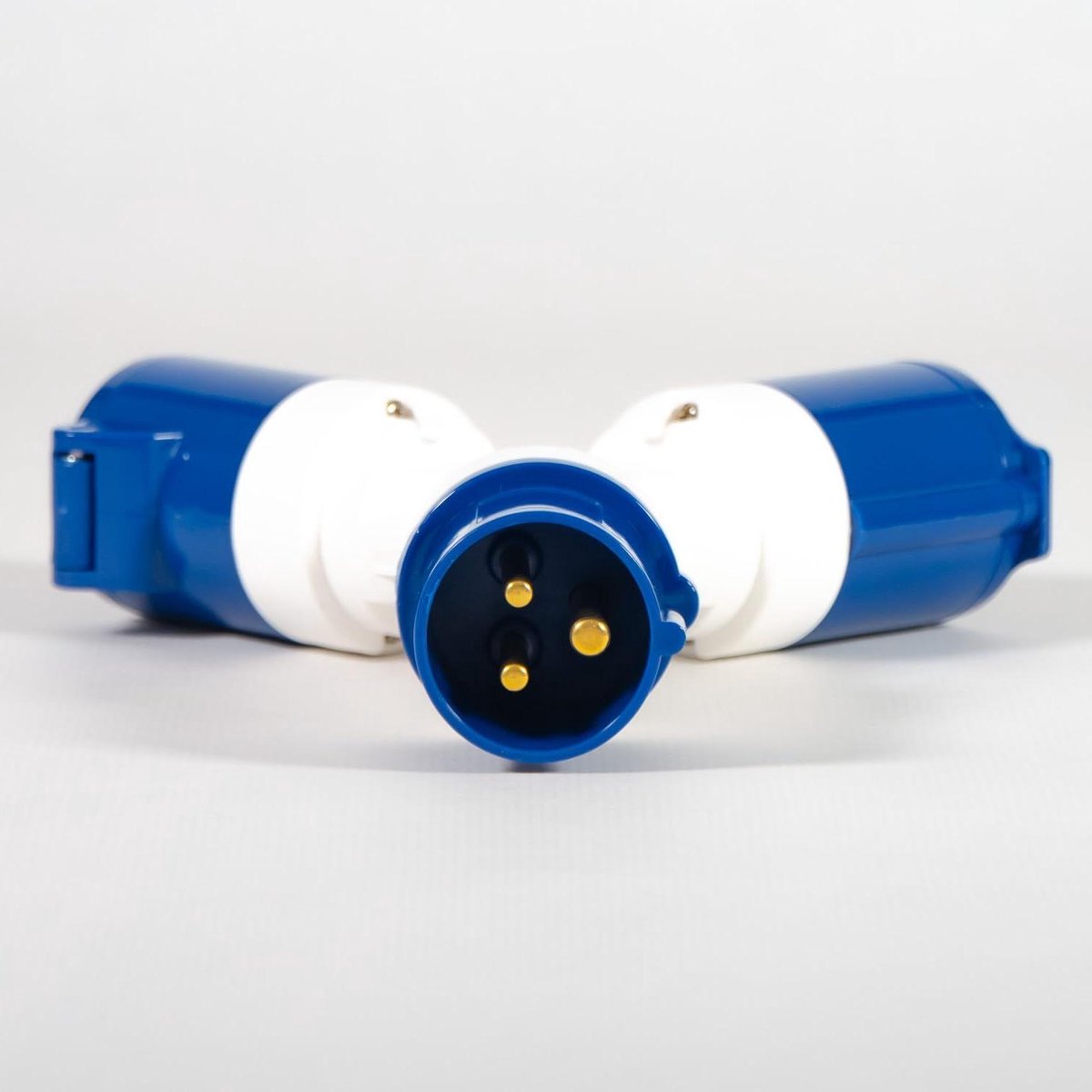 Industriële Stekker Adapter - Twee Bussen Adapter - Meerdere Apparaten Aansluiten - IP44 Spatwaterdicht - 16 A 250 V