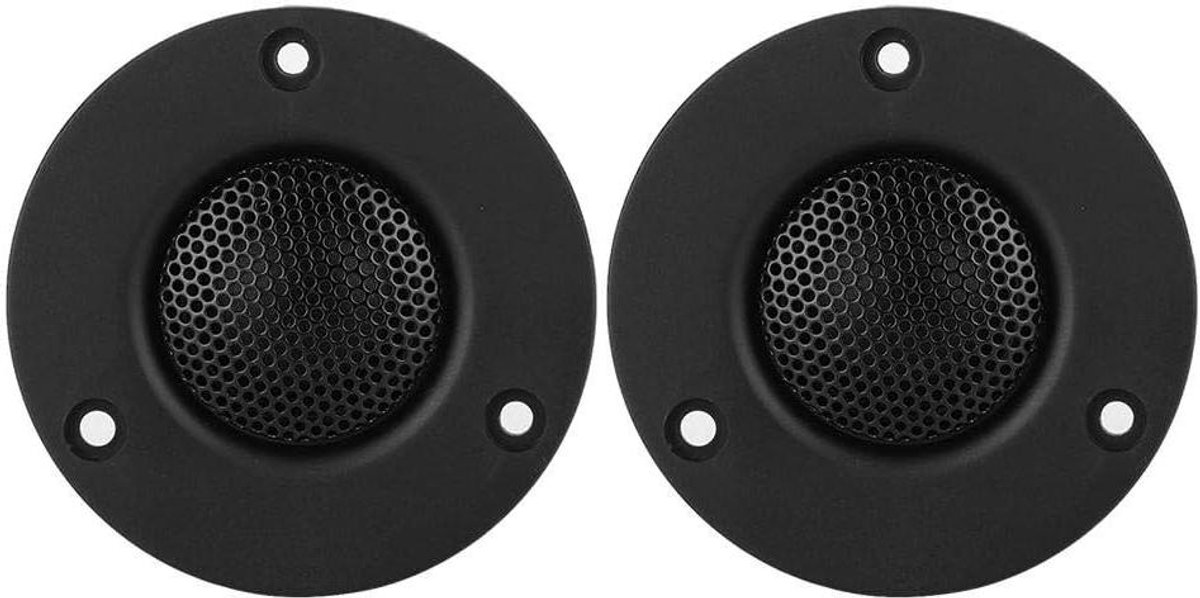 Pure Silk Film Tweeter - Hoogtonen Luidspreker - Auto Audio Verbetering - Breed Compatibel Systeem - 25mm Klankspoel - Zwart