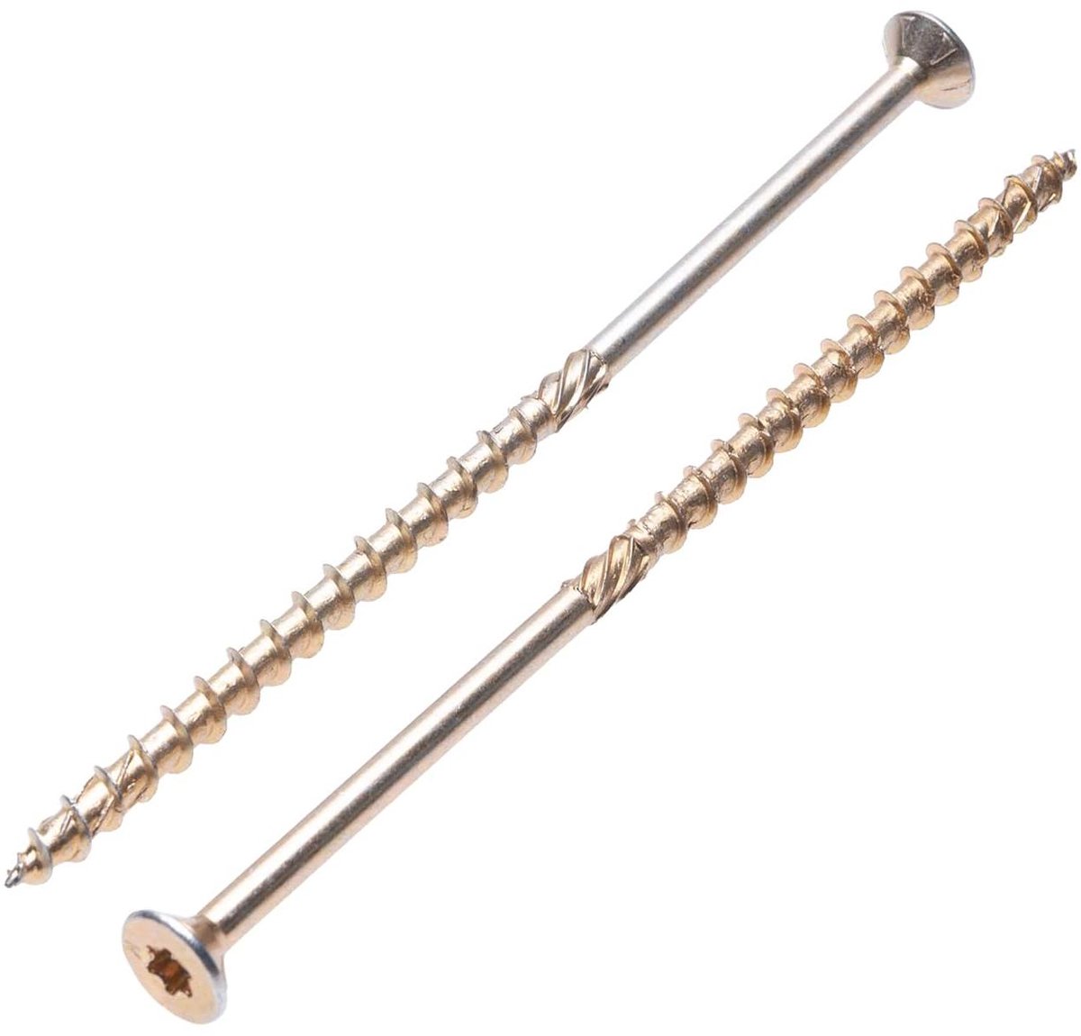 Houtschroeven Platte kop van Keple 8 mm x 240 mm - Zelftappende Torx-Schroeven voor Hout en Spoorbielzen Decking Sleeper Schroeven Lange Flens Houtschroeven voor Verbinding en Bouw Pack van 50 stuks