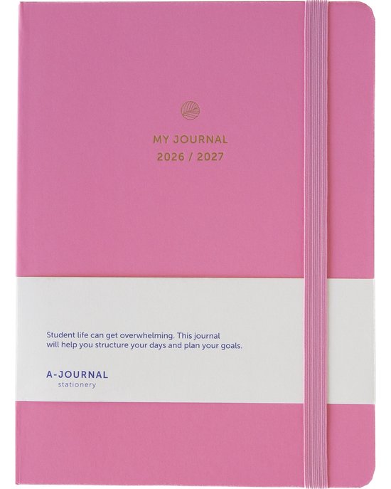 My Journal Schoolagenda 2026-2027 Roze