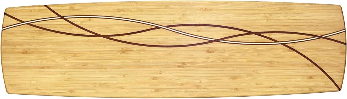 Houten Serveerplank - Kaasplank Tapasplank - Grote Feesten - Uniek Inlay Ontwerp - 91cm Lang