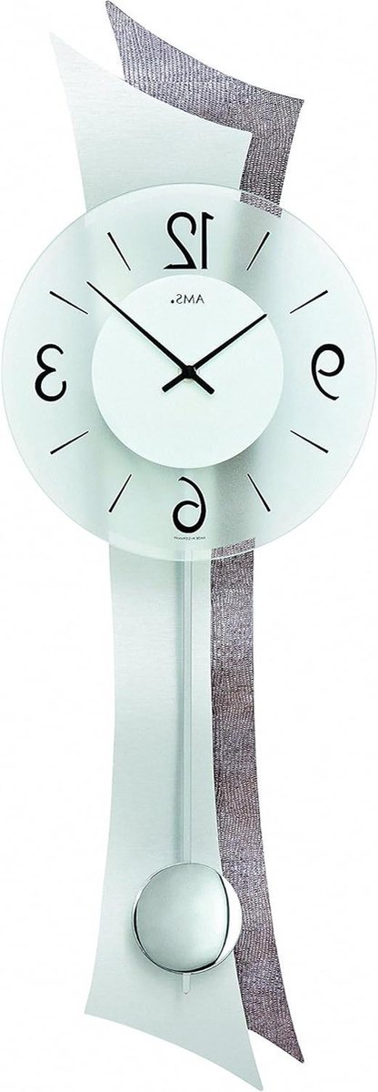 AMS Uhrenfabrik Klok, Zilver, 70 x 8 x 359 cm