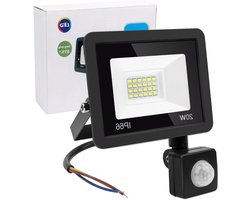 Merk niet opgegeven LED Spot met Bewegingsmelder - Buitenlamp Sensor - Tuin en Garage - IP66 Waterdicht - 17cm Kabel - Wit