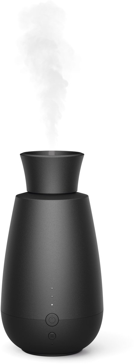 Stadler Form - Ella - Aroma Diffuser - Geurverspreider - Zwart - Essentiële Oliën Direct Spray – Tot 10 Dgn Draadloos – Lichtsensor – USB-C