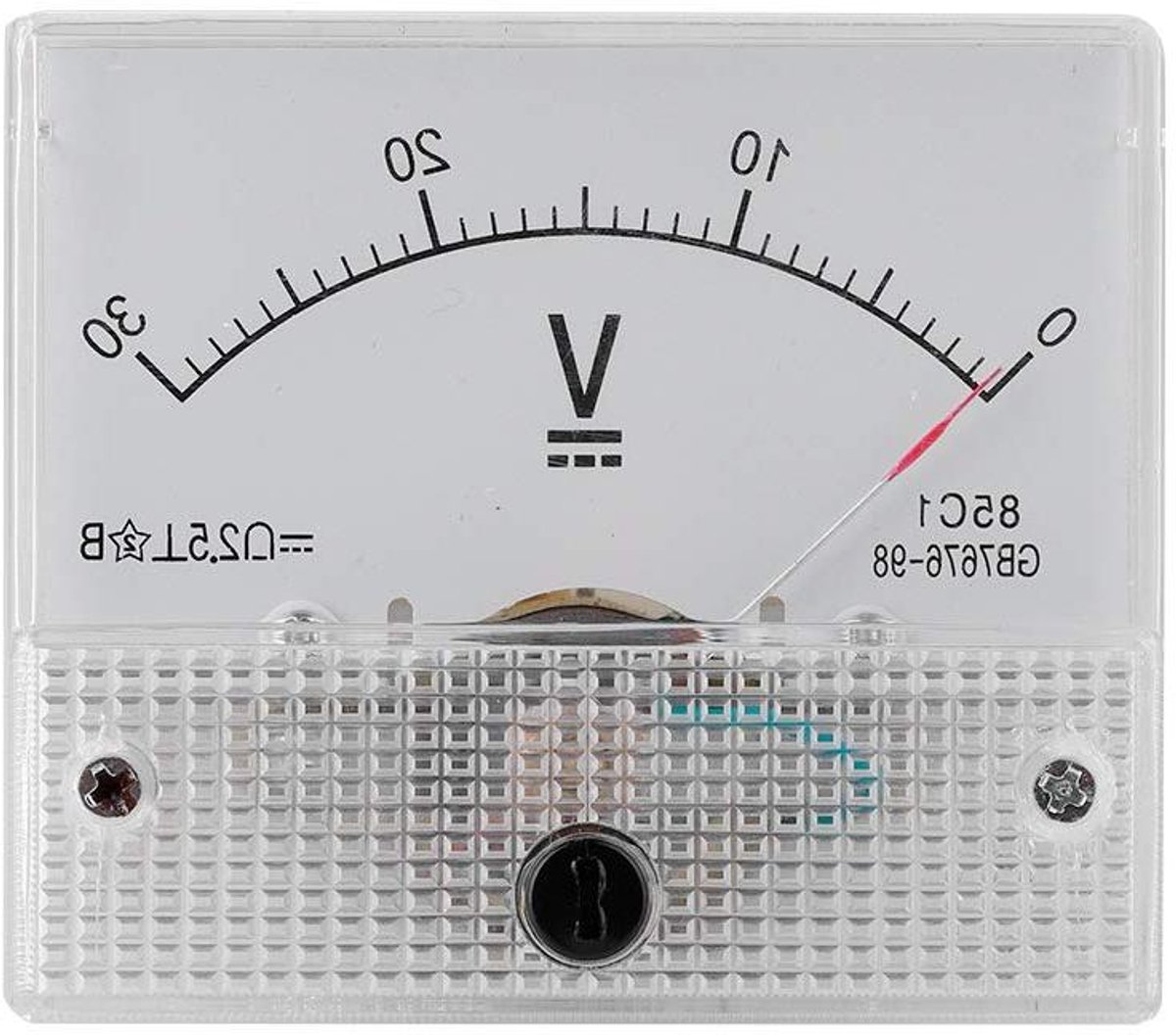 Analoge Ampèremeter Voltmeter - Paneelmeter Stroom Spanning - Stroom Meten - 25 Nauwkeurigheid - 62 x 54 x 57 cm
