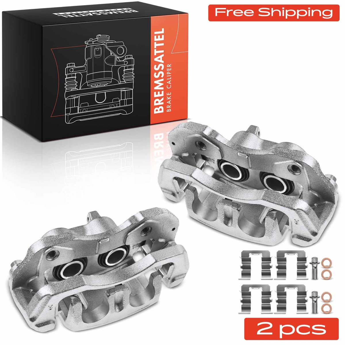 Frankberg 2x Remklauw Voor voor Mitsubishi L 400 L200 Pajero 2