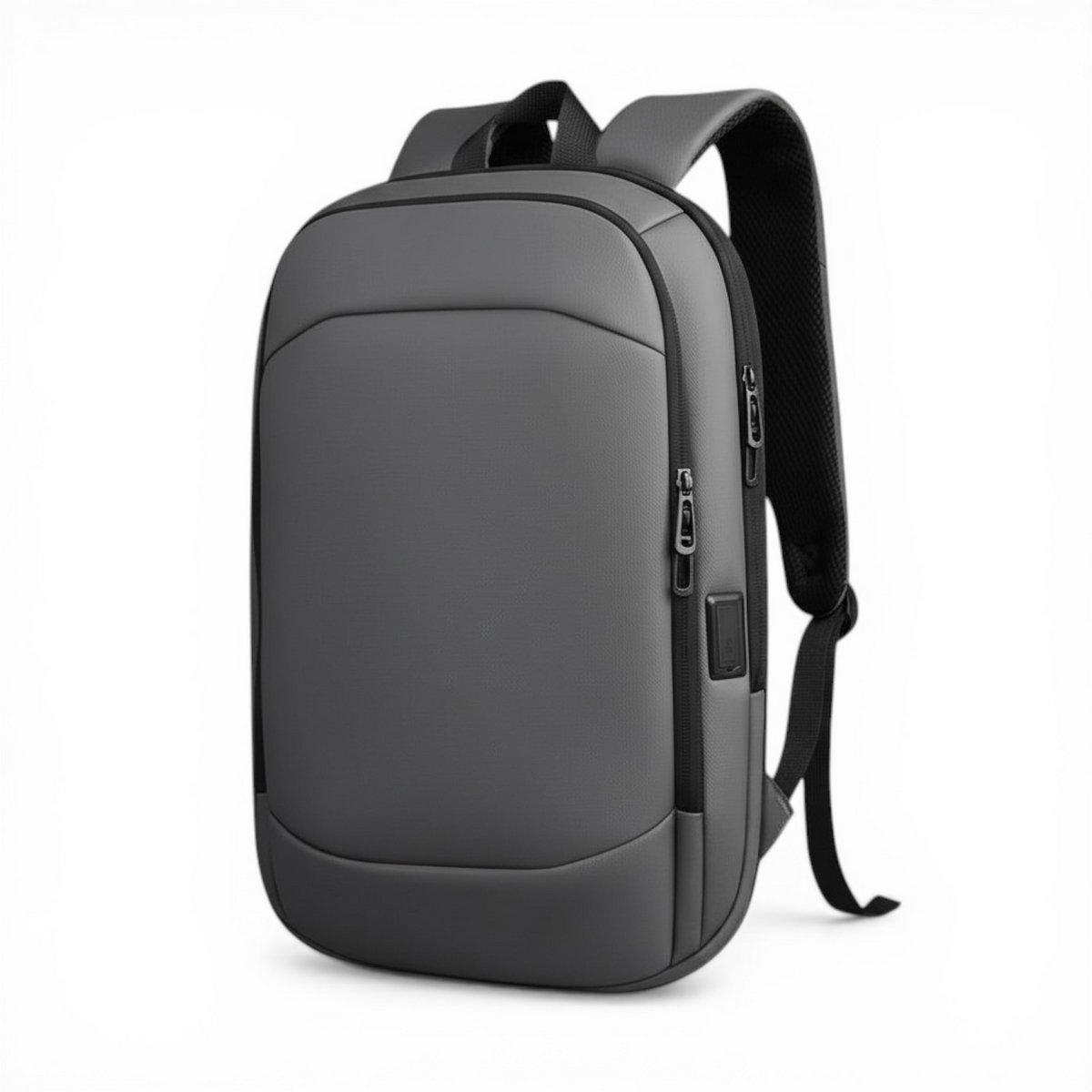 Laptop Rugzak 17.3 inch - Uitbreidbaar 8-18 cm - Waterafstotend - USB Oplaadpoort - Grijs