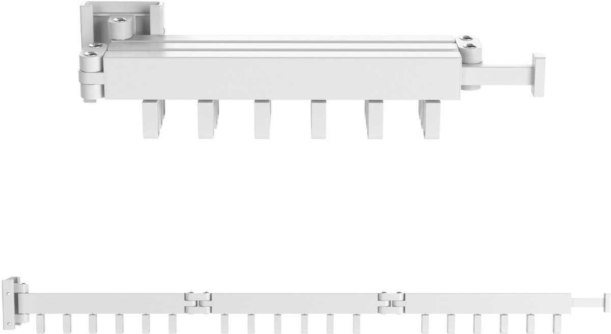 Wasophoogte® Wanddroogrek - Droogrek Inklapbaar - Wasrek Inklapbaar - Wasrek Hangend - 18 kledinghaken