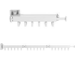 Wasophoogte® Wanddroogrek - Droogrek Inklapbaar - Wasrek Inklapbaar - Wasrek Hangend - 18 kledinghaken