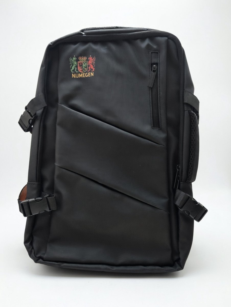 Nijmegen Laptoptas zwart - Reisbagage 42 x 28 x 10 cm - Rugzak 024- Rugtas - Kerst