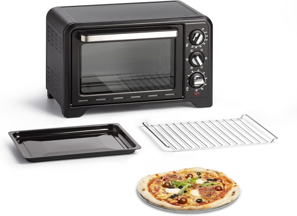 RVV® Heteluchtoven - Oven - Airfryer Oven - Zilveren Rand - 49cm x 50cm x 29cm