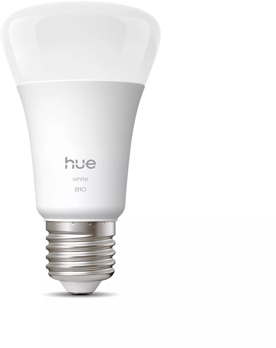 Philips Hue Slimme LED A60 lamp, Warm Wit Licht 2700K, E27 Fitting – foto 4