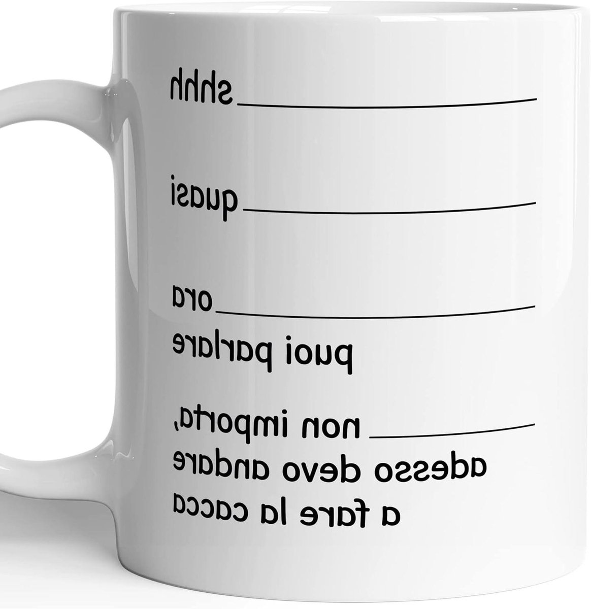 Grappige Mok - Koffiebeker Thee - Cadeau Idee - Vaatwasmachinebestendig - 350 ml - Wit