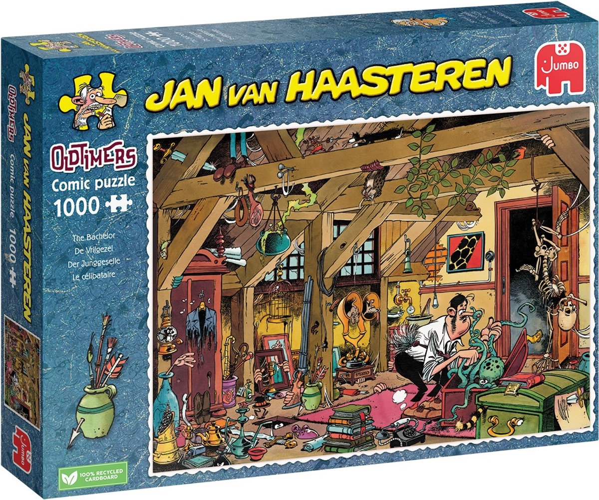 Jan van Haasteren - Oldtimers - The Bachelor - 1000 Stukjes puzzel — afbeelding 8