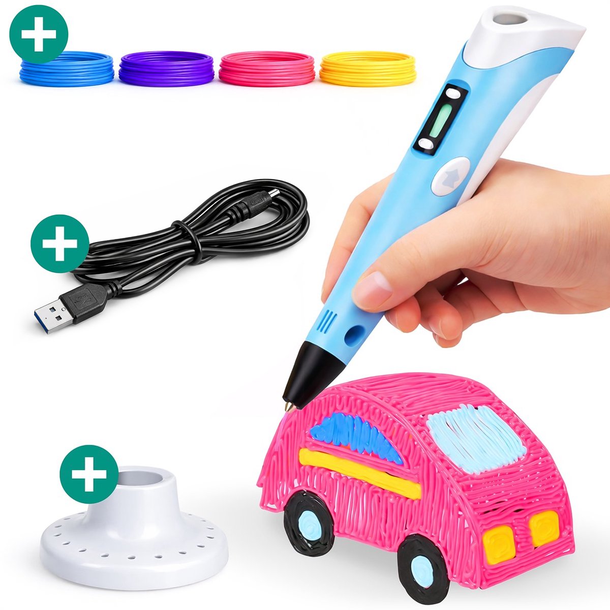 3D Pen Starterspakket - Voor Kinderen - Starterskit - Tekenen - Accessoires - Diydash
