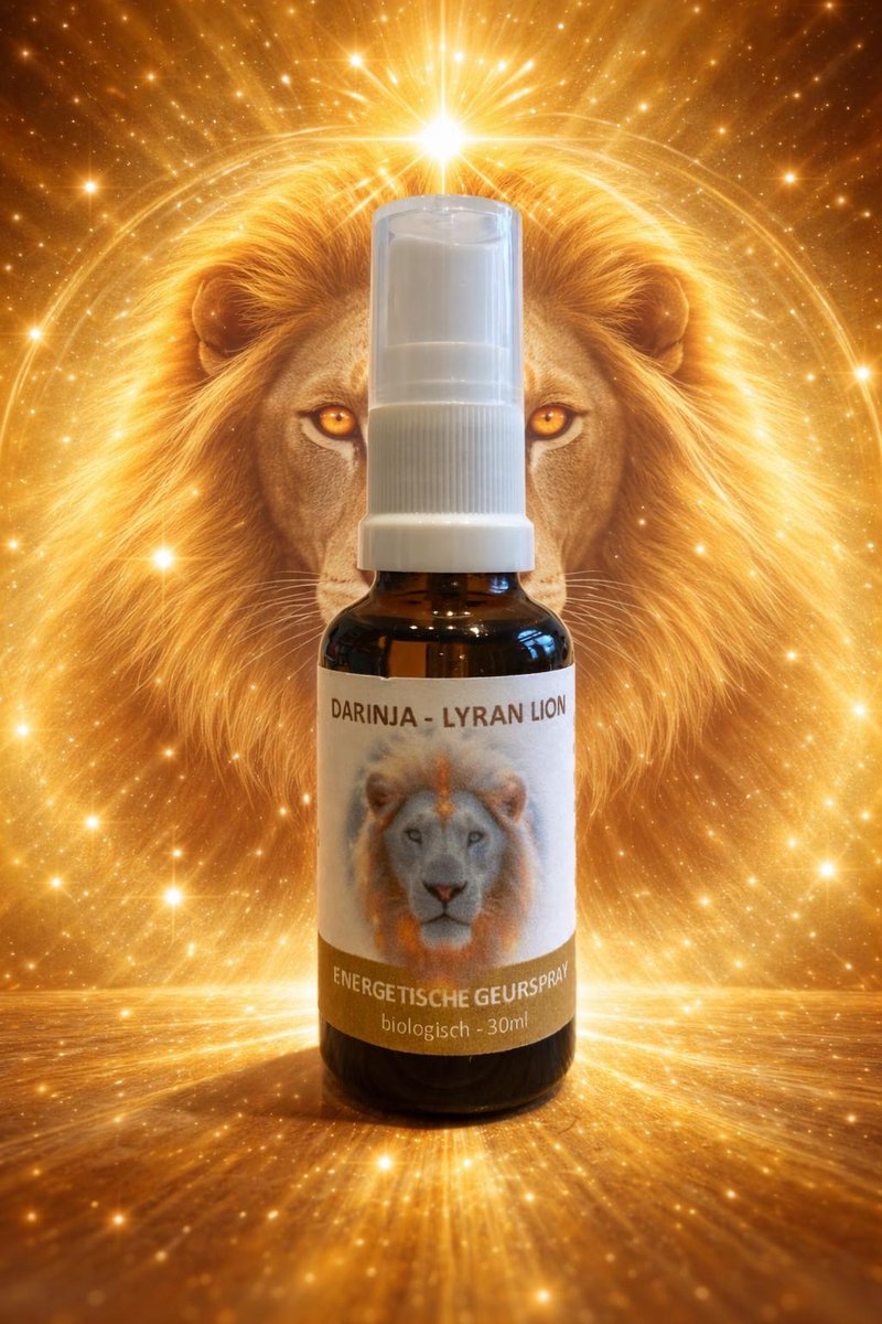 Beschermingsspray Darinya Lyra Lion Spray - 30ml - Hartopening & Universele Liefde