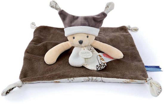 Doudou et Compagnie - Knuffeldoekje - Teddybeer - Bruin - 25 cm - 0m+ van Doudou et Compagnie — afbeelding 4
