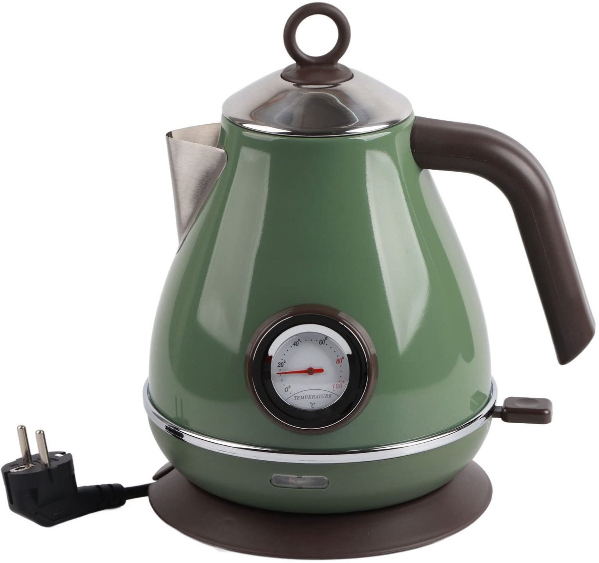 Allecto - Retro Waterkoker 1.7L met Temperatuurweergave en Automatische Uitschakeling