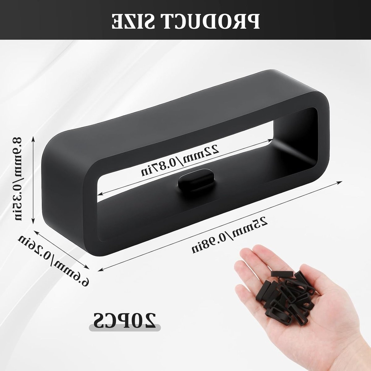 Set van 20 Siliconen Vervangende Horlogebanden 22mm - Unisex, Rubber, Geschikt voor Diverse Horloges