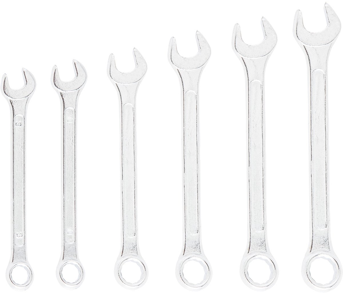 Top Tools - Ringsleutelset - 6 Stuks - 8-17 mm - Chroom-vanadiumstaal