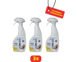 Uri-go Urinegeur- en Vlekverwijderaar - 3 x 750 ml - Voordeelverpakking