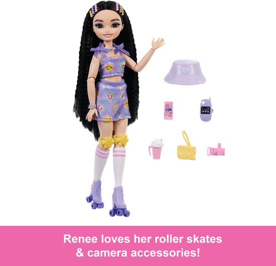 Barbie Dream Besties SKATE PARTY Renee Doll and Accessories van Barbie — afbeelding 2