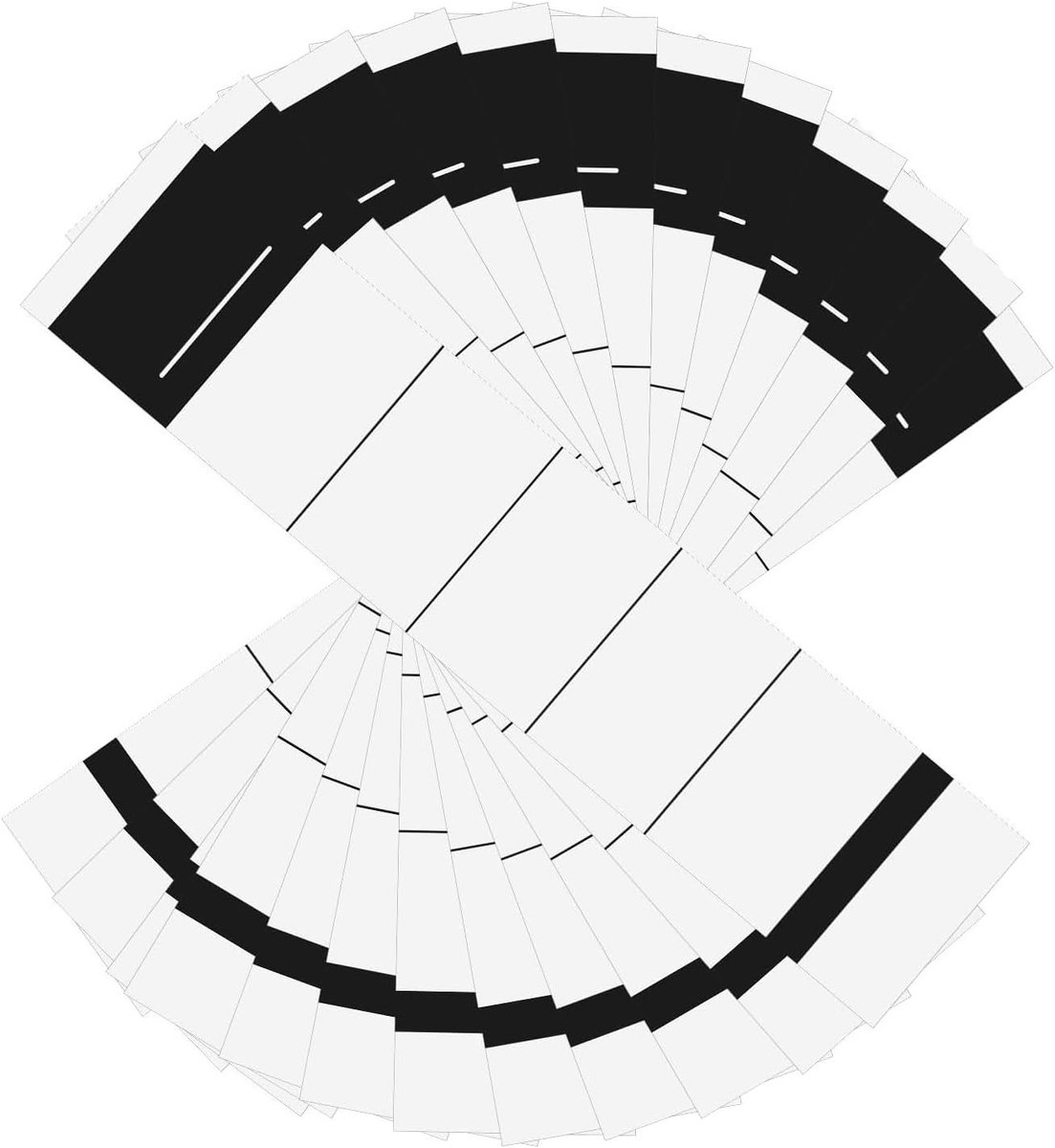 Set van 100 Zelfklevende Rugstickers voor Mappen, 3.5 x 19 cm, Schrijfbare Labels voor Organisatie en Archivering