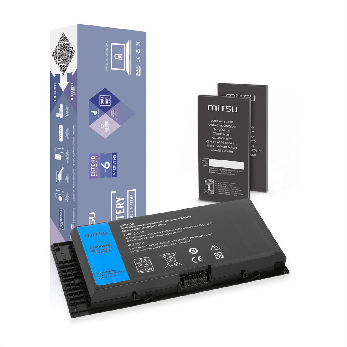 Mitsu Bateria - Laptop - Niezawodna Energia - Ochrona Voor Uw Apparaat