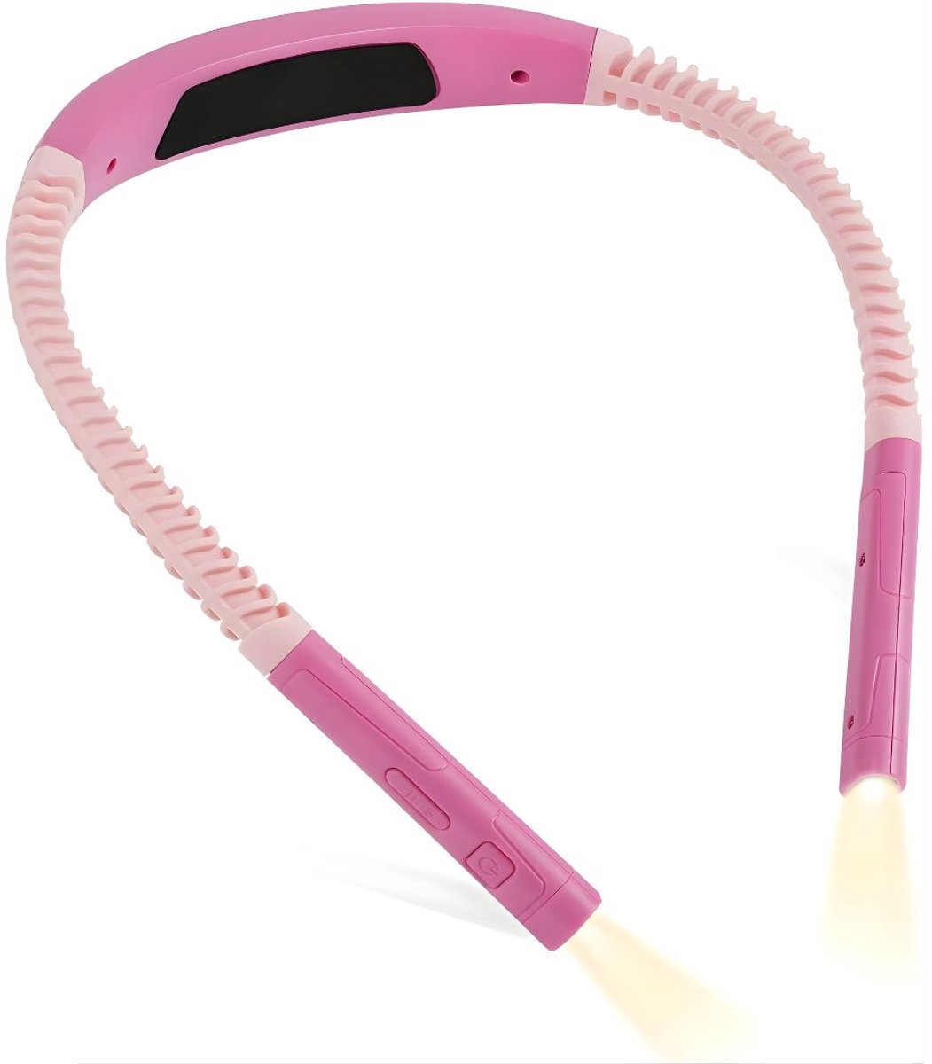 DnA® Neklamp - Neklampje Voor Haakwerk - Neklamp Oplaadbaar - Nekleeslamp - Neklampje - Roze - 21cm x 15cm x 4cm