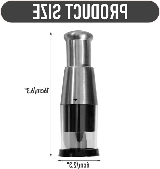 Compacte Mini Hakker voor Knoflook en Uien - RVS Voedsel Snijder en Dicer voor Keukengebruik van Merkloos — afbeelding 5