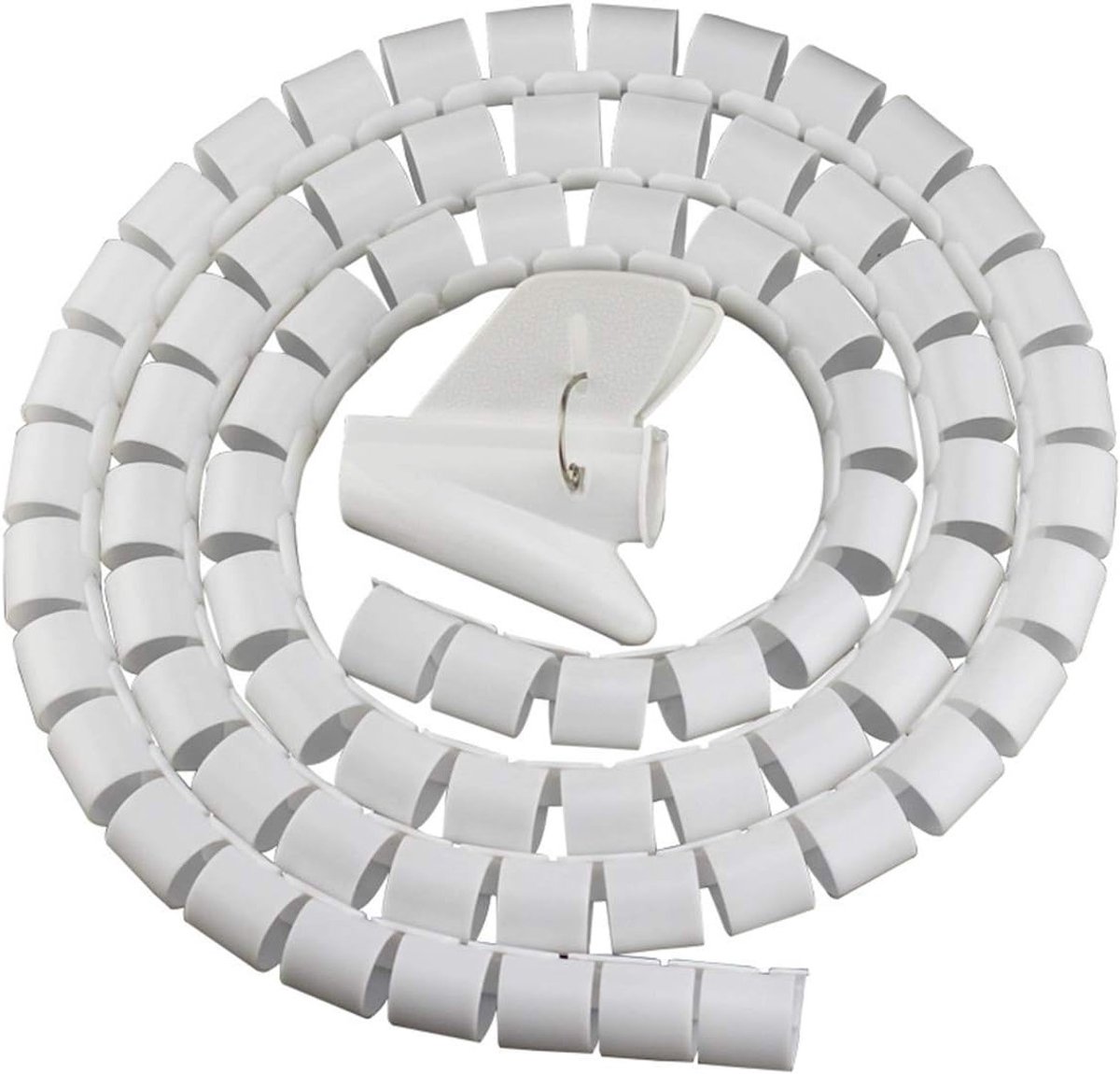 Kabelorganizer 28mm x 2m Zwart Spirale Kabelbinders voor TV, Computer en Thuisgebruik