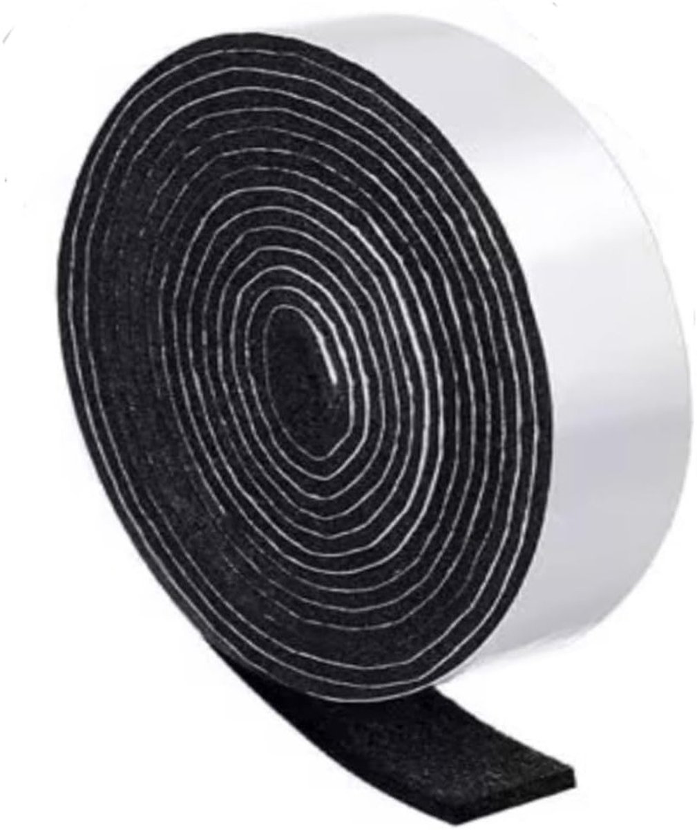 Zelfklevende Vilt Tape 8 m x 3,5 cm x 2 mm voor Geluidsisolatie, Meubelbescherming en Raamafdichting - Perfect voor Doe-Het-Zelf Projecten